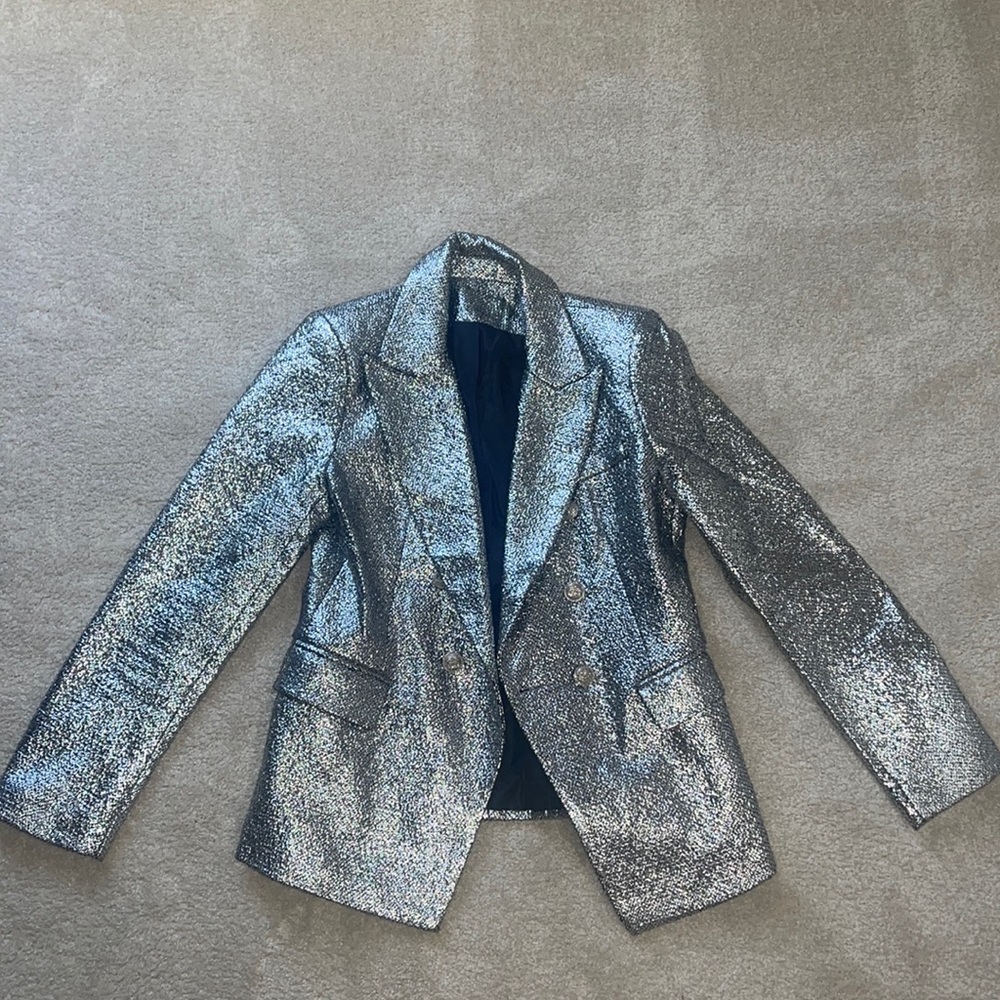 Silver festive blazer